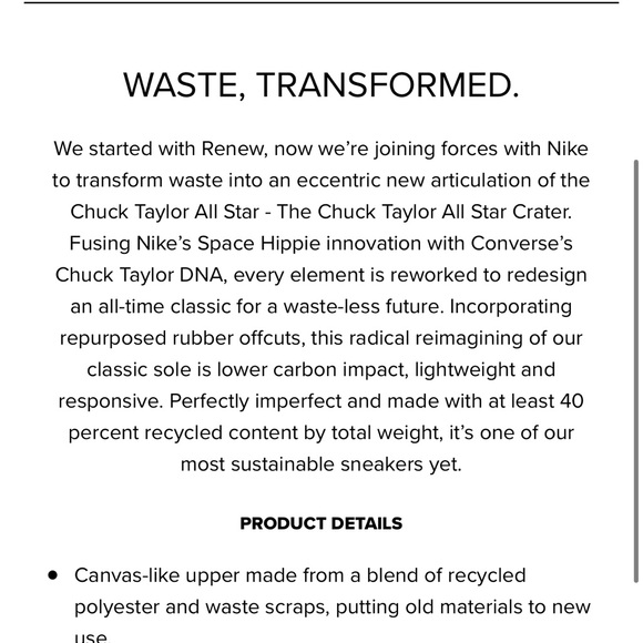 Converse CTAS Crater Hi 2020 - Worn Once! - Picture 6 of 6